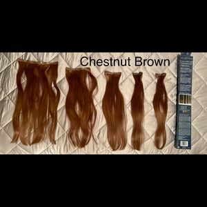 Human Remy Hair Clip In Extensions by Barely Xtensions 18 inches (7 pieces)